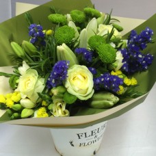 Posy with Tall Fleur Vintage Vase